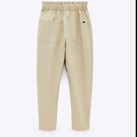 🔥🔥PRICE DROP-ZARA FAUX LEATHER BAGGY PANTS - Picture 2 of 7